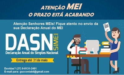 Serviços Unitário: Entrega após o prazo a Declaração Anual do MEI em atraso