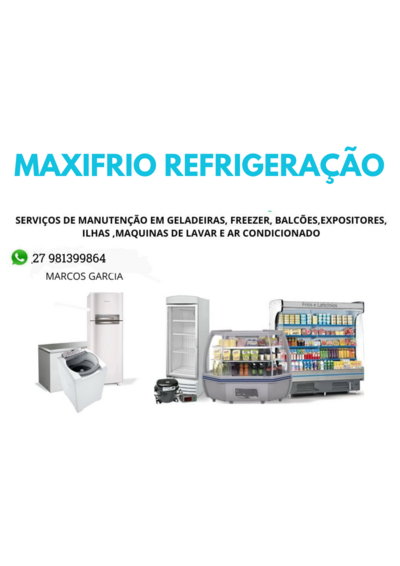 Maxifrio Refrigeração e Máquinas de Lavar