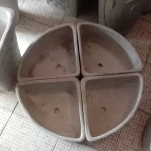 Vaso de Canto de Cimento 4 unidades